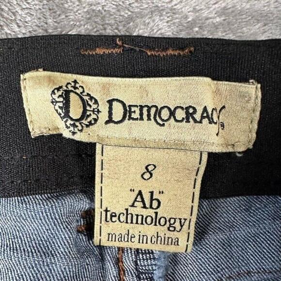 Democracy Jeans Womens 8 Blue Skinny Mid Rise Stretch Ab Technology Pants - Picture 3 of 10